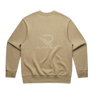 Custom logo High Quality Workout Cotton Oversized Men Plain Sports Gym Crewneck Sweatshirt - Product Image 2