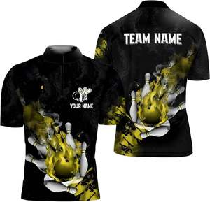 Custom Made Sublimated <b>Bowling</b> Polo Shirts Cheap <b>Bowling</b> Jersey - Product Image 1