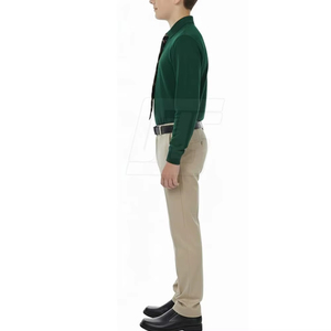 Ensemble d'uniformes scolaires d'été pour enfants, tissu en coton léger et respirant, fournisseur en gros, options personnalisées de haute qualité - Product Image 2
