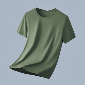 เสื้อยืดแขนสั้นผู้ชายผ้าคอตตอน 100% แบบทางการ ปักโลโก้ตามสั่ง พิมพ์ลายตามแบบ สีพื้น สำหรับฤดูร้อน คุณภาพสูง - Product Image 6