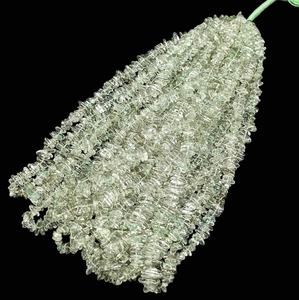 Natural Green <b>Amethyst</b> Uncut Nugget Shape Beads Strands 5mm Loose Gemstone Beads For Jewelry <b>Bracelet</b> Making Wholesale Price - Product Image 2