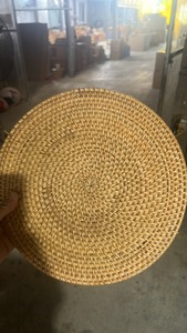 Vietnam Handmade Round Woven <b>Rattan</b> Plates Natural <b>Dining</b> <b>Table</b> Charger Plate Export Market - Product Image 2