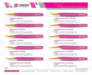 Offre Spéciale pince à épiler colorée multifonctionnelle ensemble matériel en acier inoxydable pince à épiler d'extension de cils en gros - Product Image 6