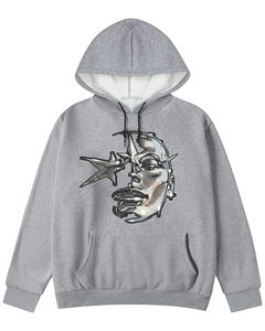 Sudadera con capucha extragrande para hombre, estilo urbano, informal, para gimnasio, de tejido grueso, estilo premium, precio económico, venta al por mayor - Product Image 1