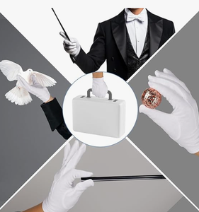 ถุงมือผ้าฝ้ายบางสำหรับผู้ชายและผู้หญิง ถุงมือสีขาวสำหรับชุดเดินขบวนอย่างเป็นทางการ - Product Image 6