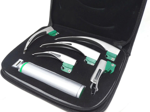 Laryngoscope manuel conventionnel à LED pour anesthésie, avec 9 lames (1 manche, 4 lames Macintosh, 5 lames Miller) - Product Image 4
