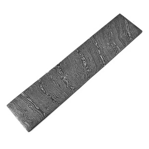 Cuchillo Ahmad Fabric de 12 pulgadas con patrón retorcido, hoja de acero de Damasco de 3 mm de grosor, mango de acero de Damasco, grado industrial - Product Image 3