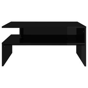 Tavolino in legno nero lucido 35.4 "x 23.6" x 16.7" - Product Image 4