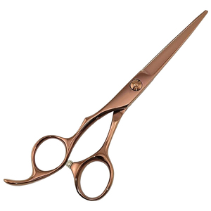 6''/6.5'' Wholesale Professional Hair Cutting <b>Scissors</b> New Design Stainless Steel Barber Hair Shears Brown Hairdresser <b>Scissors</b> - Product Image 2