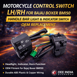 Interruptor de Control de Motocicleta Izquierdo/Derecho para Bajaj Boxer BM150 |   Interruptor de luz e indicador para manillar, repuesto OEM - Product Image 3