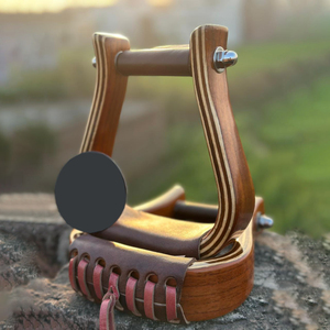 Estribos de Madera Hechos a Mano, Reposapiés de Madera Natural para Montar a Caballo y Soporte Ecuestre - Product Image 6
