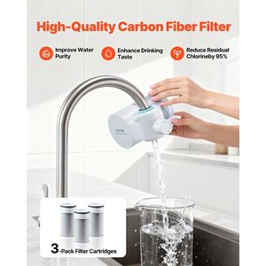 High-Efficiency 5-Layer Faucet <b>Filter</b> <b>Replacement</b> 317 Gal Lifespan 3-Month Value 317 Gal Carbon Block <b>Water</b> <b>Filter</b> <b>Cartridge</b> - Product Image 2