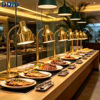 Lampe chauffante électrique à tête unique en acier inoxydable pour buffet, équipement de cuisine commerciale pour hôtels et restaurants