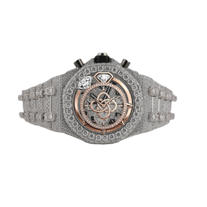 Luxury VVS Moissanite <b>Diamond</b> <b>Watch</b> Men Full Iced Out Stainless Steel Bracelet <b>Watch</b> - Product Image 1