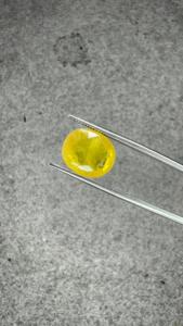 Saphir Jaune Naturel de Bangkok 5,79 Ct, Coupe Ovale, Pierre Précieuse Dorée pour Bague, Pendentif, Fabrication de Bijoux Fins - Product Image 4