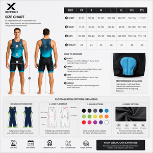 Combinaison de triathlon X Sports City, couleur dégradée, respirante, en spandex et nylon, fermeture éclair intégrale sur le devant, logo, taille adulte, fabricant direct, OEM - Product Image 6