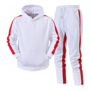 Tracksuits Men's Side-Stripe Windproof Pullover Hoodie & Sweatpants <b>Polyester</b> Cotton Training & Jogging Wear Outdoor use <b>Joggers</b> - Product Image 6