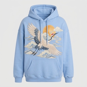 Sudadera con capucha bordada para mujer, moderna, con tela de felpa suave, hermoso bordado, cálida, cómoda y de corte relajado para uso casual. - Product Image 4