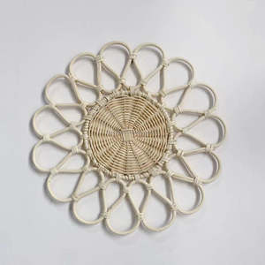 High Quality Sustainable Rattan Placemat Handmade Wholesale Rustic Wicker Dining Table <b>Mats</b> For Table Decoration - Product Image 6