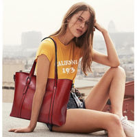 Sacs à main en cuir véritable pour femmes, avec deux poignées et fermeture éclair, étiquette privée, faible MOQ, fournisseur en gros pour les magasins