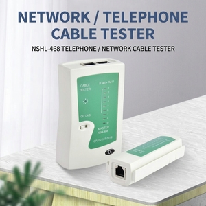 Probador de Cables de Red <span class=keywords><strong>Profesional</strong></span> <span class=keywords><strong>RJ45</strong></span> UTP/FTP, para Cables LAN Cat5 y Cat6, y Cables Telefónicos RJ11 - Product Image 1