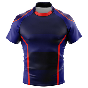 Performance Rugby Jersey <b>Compression</b> Fit Training Shirt Sublimated Durable Team Sportswear Rugby Uniform Breathable Quick Dry - Product Image 3
