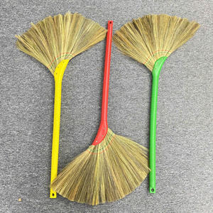 Asian Broomstick Straw <b>Broom</b> Vietnamese Grass <b>Broom</b> <b>with</b> Plastic <b>Handle</b> for Home Cleaning Supplies Cheap Price From Vietnam - Product Image 1