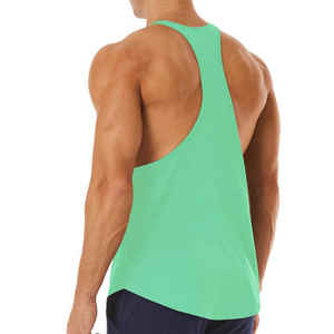 Wholesale Custom Logo <b>Knitted</b> Breathable Quick Dry Sports Muscle Bodybuilding <b>Tank</b> <b>Tops</b> for Men Streetwear - Product Image 2