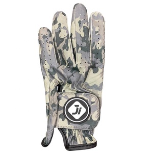 Gants de golf en cuir de mouton Cabretta respirants pour la main gauche, avec impression par sublimation camouflage et logo personnalisé - Product Image 3