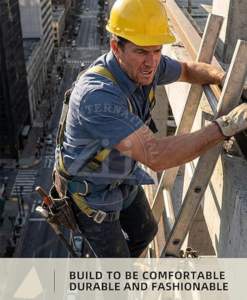 Camisa Industrial con Mangas de Algodón Resistentes al Fuego y Protección Contra Vapores, para Trabajos de Construcción, Alta Visibilidad, Ropa de Trabajo para Soldadura - Product Image 4