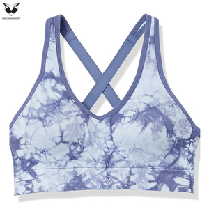 Soutiens-gorge de sport de haute qualité pour femmes, imprimés par sublimation, respirants et solides, pour le yoga et le fitness – Vente en gros - Product Image 4