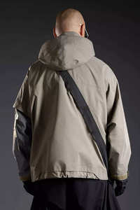 High Quality Men's Techwear <b>Jacket</b> Cyberpunk Tactical Windbreaker Multi-Pocket Functional Urban Streetwear Waterproof Cargo Coat - Product Image 3