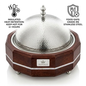 Prestige Geometric Wooden <b>Insulated</b> Casserole Dish Enamel Coated Heat-Retention Technology Durable Mother Pearl Accent Mirror - Product Image 4