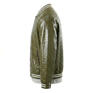 Men's Stylish Cotton Blend <b>Biker</b> <b>Leather</b> <b>Jacket</b> - Product Image 3