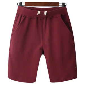 Shorts cargo décontractés pour hommes, tricotés, unis, à cordon de serrage, taille haute, respirants, pour l'été - Product Image 3