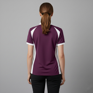 Wholesale 100% Cotton Women's for Shirts Custom Embroidered Logo Breathable Quick Dry Eco-Friendly Summer Short Sleeve 2 Color - Product Image 2