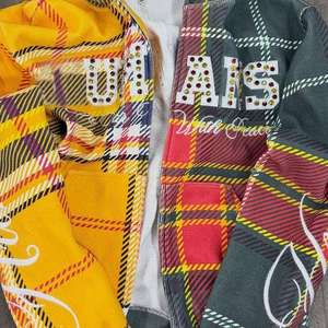 Sudadera con Capucha a Cuadros de Algodón 100% Estilo Retro Personalizada con Diseños de Impresión/Cuentas/Bordados, Personalizable - Product Image 2