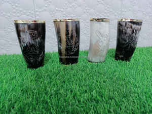 ชุดถ้วยแก้วลายรอยัลไวกิ้งถ้วยแก้วช็อตทำมือของแท้ถ้วยไวกิ้งทำด้วยมือถ้วยโบราณถ้วยยุคกลางของขวัญคริสต์มาส - Product Image 5