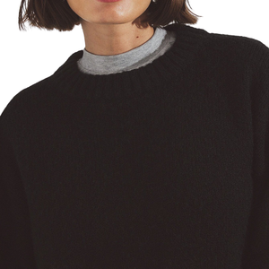 Suéter de Invierno para Mujer, Oversize, con Cuello Camisero, Casual, Holgado, de Punto, Manga Media, Color Sólido, con Botones al Frente, Estilo Vintage - Product Image 5