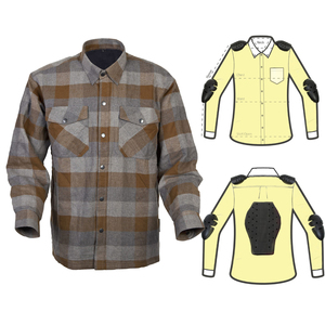 Men's Winter Casual Long Sleeve <b>Motorcycle</b> <b>Shirts</b> 100% Cotton Yarn Dyed Quick Dry Anti-Shrink Breathable Anti-Wrinkle - Product Image 1