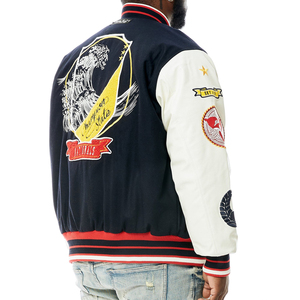 Custom Unisex American Style University College Letterman Baseball Varsity Bomber Jackets Supplier for <b>Men</b> Manufacturer - Product Image 3