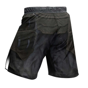 Shorts de MMA Lisos al por Mayor, Elásticos, Transpirables, de Poliéster y Spandex, Cómodos, Personalizables - Product Image 4