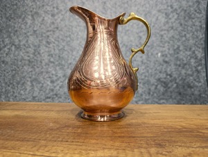 Jarra de Agua de Cobre con Acabado Mate, Jarra de Agua de Cobre sin Brillo, Jarra de Agua de Cobre de Color Sólido, Artículo de Venta al por Mayor de Fábrica Personalizado, Jarra de Cobre - Product Image 3