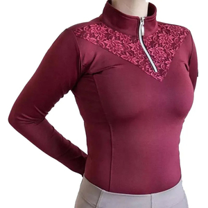 Professional equestrian riding apparel designed for comfort movement and durability horse riding <b>shirts</b> for stable activities - Product Image 5