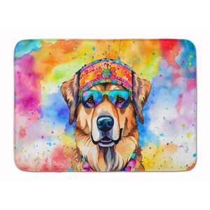 Alfombra de baño de espuma viscoelástica Hippie Dawg, alfombra de cocina antifatiga lavable a máquina, cojín cómodo para uso en baño o cocina - Product Image 1