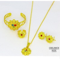 Offre Spéciale dubaï arabe style bracelets anneaux collier pour enfants mode bijoux bracelets bracelets pour femmes