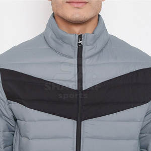 Veste d'hiver en duvet pour homme sur mesure, logo personnalisé, veste en duvet pour homme à manches longues, style tendance - Product Image 2