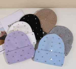 Custom Rhinestone Beanie Customise Warm Winter <b>Caps</b> For Men & Women <b>Personalised</b> Unisex Logo Knit Beanie Hat - Product Image 5