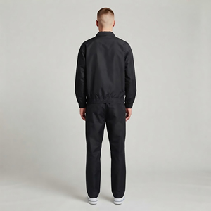OEM Custom <b>Vintage</b> Men's Tracksuit Zip up Hooded <b>Windbreaker</b> Jacket and Pants Set Retro Streetwear Sportswear 2PC Tracksuit - Product Image 3