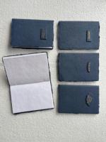 Carnet de notes mini brodé fait main avec couverture en tissu et reliure spirale - Cadeau magnifiquement cousu, 100 feuilles de papier, pour sac à main ou sac à dos